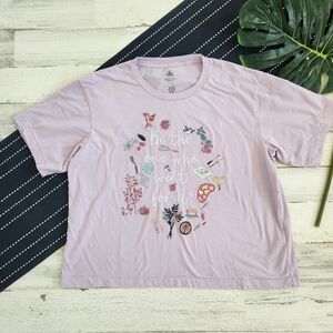 Disney Parks Princess Icons Graghic Short Sleeve T-Shirt Purple Size XL